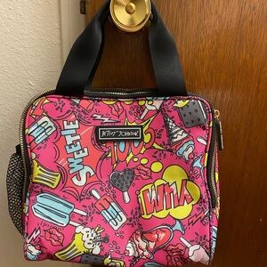 Betsey Johnson Pink Graphic insulated lunch Bag